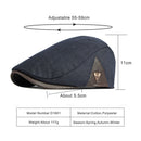 Fashion Autumn Beret Hat Men Retro Newsboy Ivy Flat Cap Herringbone Duckbill Hat Painter Adjustable Gatsby Driving Cabbie Cap