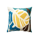 Leaf Cushion Cover Embroidered Abstract Geometric Pillowcase Tassels Fringe Square Pillow Cover 45x45cm/30x50cm Home Decoration