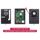 Raspberry Pi 4 8GB 4GB 2GB 套件 + 电源适配器 + ABS 外壳 + 32G 64G 128G 存储卡 + 读卡器 + 适用于 Raspberry Pi 4 Model B 的散热片