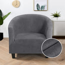 Velvet Club Chair Covers for Armchairs Stretch Sofa Slipcovers Removable Sofa Couch Cover for Bar Counter Living Room Reception