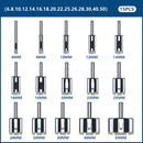 CMCP 10/15/18/28pcs Diamond Coated Drill Bit Set Tile Marble Glass Ceramic Hole Saw Drilling Bits For Power Tools 3mm-60mm