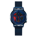 Men Watch Car Wheel Rim Hub Dial Male Wristwatch Cool Man Black Waterproof Watches Mesh Stainless Steel Quartz Relogio Masculino