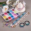 4800~5280pcs/Box 6mm Flat Round Polymer Clay Beads Chip Disk Loose Spacer Handmade Heishi Beads for DIY Jewelry Making Bracelet