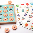 Montessori Memory Match Chess Game 3D Puzzles Wooden Early Educational Family Party Casual Interaction Game Toy For Children Kid