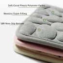 Simple Momery Foam Bathroom Mat 3D Cobblestone Pattern Absorbent Bath Rug Toilet Hallway Non-Slip Doormat Floor Carpet Washable