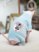 猫咪衣服冬季保暖柔软猫咪棉质连帽衫，斯芬克斯猫服饰套头衫，斯芬克斯幼猫衣服，猫咪用品