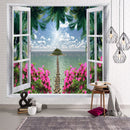 3D Printed Brick Stone Wall Tapestry Hanging Mandala Boho Psychedelic Hippie Tapestry Home Decoration Towel
