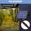 Outdoor Waterproof Double Head Solar Light LED Camping Lamp 15W 20W Emergency Lamp With Solar Panel Hanging For Garden courtyard