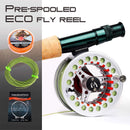 Maximumcatch 3-8WT Fly Fishing Rod And Reel Combo Set 8'6''/9' Medium-fast Fly Rod Pre-spooled Fly Reel &amp; Line &amp;Triangle Tube