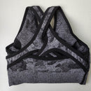 Nepoagym Women Camo Seamless Bra Seamless Sports Bra Padded Push Up Bra Sports Bra High Impact Women Yoga Top Sports Shirt