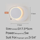 Wall Lamps for Bedroom living room square white black body AC90-260V Indoor Led Wall Lamp Rotatable Plated Metal 5W/16W Sconce
