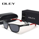 OLEY 铝镁男士太阳镜偏光镀膜反光太阳镜 oculos 男士眼镜配件 Y7144