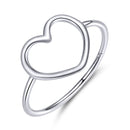WOSTU Simple Rings 100% 925 Sterling Silver Shimmering Wish Stackable Ring For Women Wedding Original Fashion Jewelry Gift
