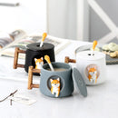 INS Shiba Inu Akita DOG 420ML COFFEE TEA MUGS CUP NORTH EUROPE STYLE FASHION DESIGN