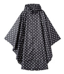 Freesmily Women's Fashion Raincoat Waterproof Rain Poncho Cloak with Hood for Hiking Climbing and Touring