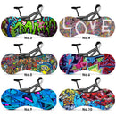 HSSEE graffiti series elastic bicycle indoor dust cover elastic fabric bicycle tire cover 700c 26"-28" road bike accessories