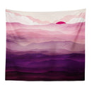 Japanese Style Wall Tapestry Abstract Painted Whale Sunset Mountain Forest Hippie Mandala Tapestry Landscape Wall Hanging Carpet