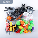 Kids Pretend Play Toy Mini Kitchen Toys Cookware Pot Pan Simulation Kitchen Utensils Cooking Toys For Boys