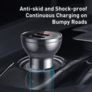 Baseus Dual USB Car Charger 24W Fast Car Charging LED Auto Charge Adapter For iPhone Xiaomi USB Car-Charger Mobile Phone Charger