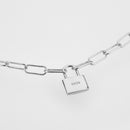 ANDYWEN 925 Sterling Silver Lock Pendant Long Chain Horoscope Chain 45cm Long Chains Rock Punk Fashion Fine Jewelry For Women