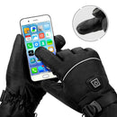 HEROBIKER 摩托车手套 防水加热 Guantes Moto 触屏电池供电摩托车赛车骑行手套 冬季##