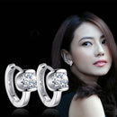 XIYANIKE Silver Color  Prevent Allergy Small Stud Earring for Women Wedding Couple Trendy Geometric Handmade Paety Jewelry