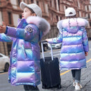 2022 Winter Down Jacket For Girls Coat Waterproof Shiny Hooded Children Outerwear Clothing 5-14 Year Teenage Kids Parka Snowsuit