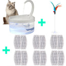 Pet Water Fountain Automatic Power-off When Lack of Water Bird Water Dispenser Dog Automatic Drinking Fountain 2L With LED Light