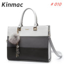 女士公文包 Kinmac 品牌手提包 斜挎电脑包 13.3 英寸，适用 MacBook Air Pro PC 的肩带拼接女包，一件代发