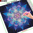 HOMFUN Diamond Embroidery DIY Diamond Painting Cross Stitch Kit "Religion Mandala" 5D Needlework Diamond Home Decoration A00093
