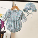 New Autumn Korean Style Baby Girls Cotton Princess Romper Long Sleeve Baby Girls Jumpsuits Newborn Girls Crawling Clothes
