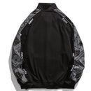 High Street Jacket Men Cashew Letter Print Reflective Windbreaker jacket Spring 2021 Patchwork Men's Bomber Jacket Couples