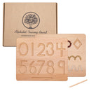 Montessori Tracing Board Wooden toy for girls boy Double Sided Uppercase &amp; Lowercase Letters number Educational game toy product