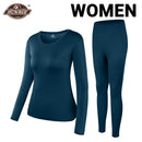 Herobiker Women Fleece Lined Thermal Underwear Set Winter Elastic Motorcycle Skiing Warm Long Johns Shirts &amp; Tops Bottom Suit