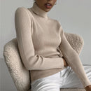 Hirsionsan Elegant Basic Knitted Sweater Women 2020 Bottoming Skinny Female Warm Knitwear Casual Pullovers Ladies Solid Jumper