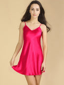 新款100%桑蚕丝吊带睡裙女性感睡衣Pajamas Night Gown Nighty