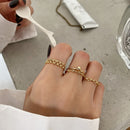 WANTME Luxury White Zircon Double Opening Finger Ring for Women Genuine 925 Sterling Silver Wedding Party Wedding Jewelry Gift