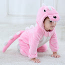 Umorden Baby Dinosaur Kigurumi Green Cartoon Animal Costume Infant Toddler Child Bodysuit Jumpsuit Onesie Flannel Comfortable