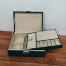 PU Leather Jewelry Storage Display Portable European-Style Multi-Function Packaging Box  With Drawer Winter Gift