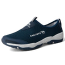 Summer Mesh Shoes Men Sneakers Plus Size Lightweight Breathable Walking Footwear 2022 New Slip-On Comfortable Casual Men&