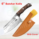 Fish Filleting Knife Stainless Steel Boning Knife Handmade Fishing Knife Kitchen Meat Cleaver Camping Cutter Chef Knives