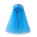 VOGUEON Girl Cinderella Princess Halloween Party Costume Short Sleeve Blue Fancy Ball Gown Children Fancy Birthday Clothes Frock
