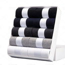 HSS Brand Business Men 100% Cotton Socks New Style Black Casual Socks Soft Breathable Summer Winter Long Socks Plus Size (7-14)