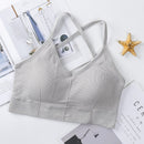 Women Cross Strap Sports Bra Push Up Sport Bra Top Yoga Gym Crop Top Brassiere Femme Fitness Top Sport Bh Breathable Bra