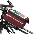 Waterproof Bicycle Pack Nylon Bike Cyling Cell Mobile Phone Bag Case 5.5'' 6'' Bicycle Panniers Frame Front Tube Bag Accessories