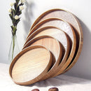 Solid Wood Plate Dessert Serving Tray Bread Fruit Seasoning Holder Dessert Snack Dish Organizer Storage Plate trays decorative