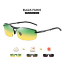 CoolPandas 2022 变色太阳镜 男士日夜两用偏光变色龙眼镜 驾驶UV400太阳镜 Oculos De Sol