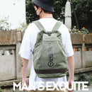 男士旅行包登山背包男帆布大容量水桶包男包军用背包Mochila XA33ZC