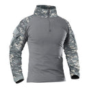 MAGCOMSEN Men's Army Combat Long Sleeve T Shirt Tactical Military Hunting 1/4 Zipper T-Shirt Outdoor Hiking Adventure Tee Shirts