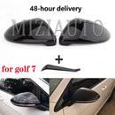 适用于大众高尔夫 7 MK7 7.5 GTI 途安 2013-2020 侧后视镜盖壳信号高尔夫 7 后视镜工具盒亮黑色